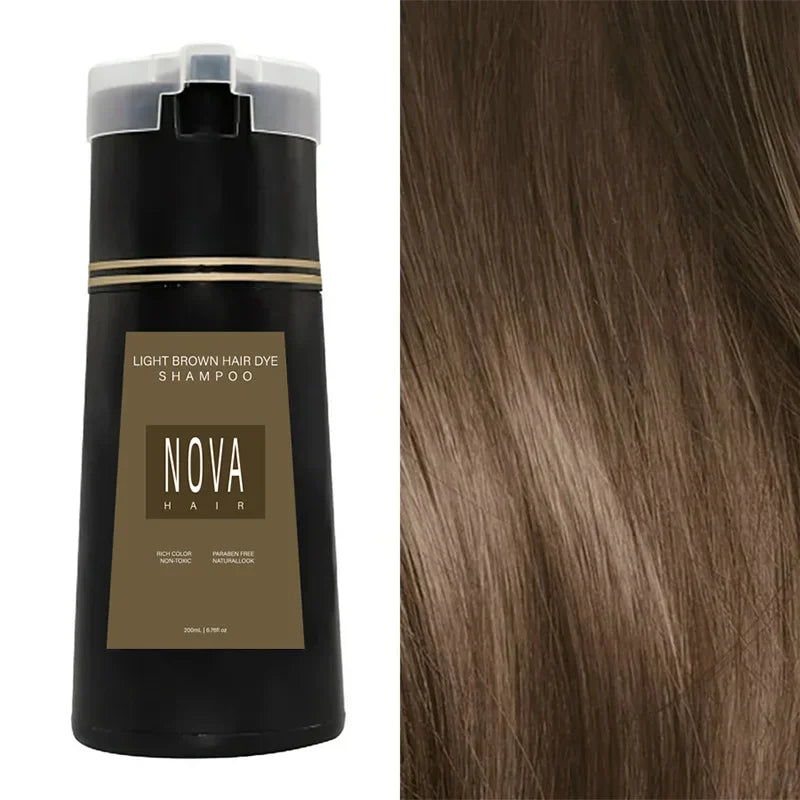 3 in 1 Hair Dyeing Care Shampoo for Men and Women 100 200ml