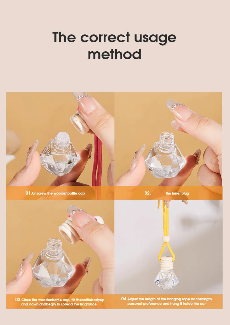 Long Lasting Car Air Freshener Hanging Fragrance Diffuser - 18