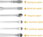 Stainless Steel Ear Wax Removal Tool Kit with Travel Case