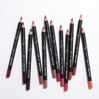 Professional 12-Piece Waterproof Lip Liner Pencil Set