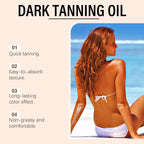 Coconut Oil Dark Tanning Body Oil for Deep Bronze Tan
