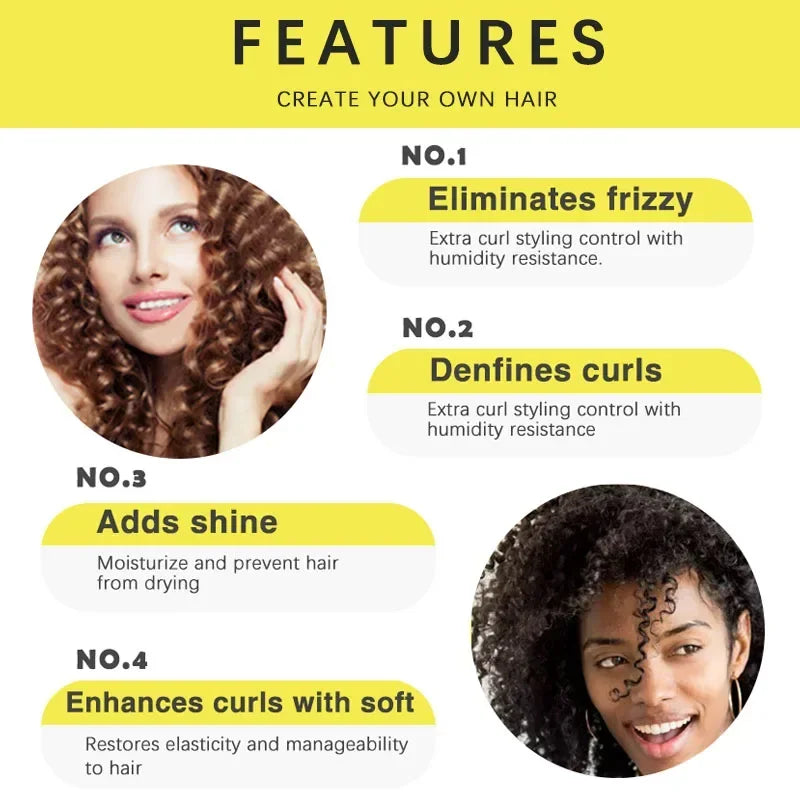 Goiple Curly Hair Care Styling Set Anti Frizz Wig Defining Kit