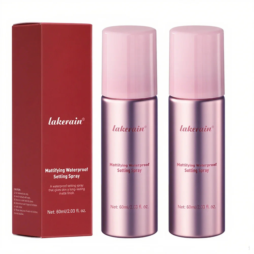 Long-Lasting Matte Makeup Setting Spray for All Skin Types
