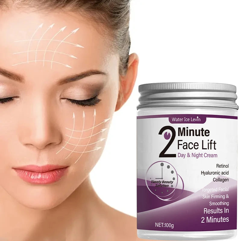 2 Minute Facial Lift Cream with Retinol Hyaluronic Acid and Collagen