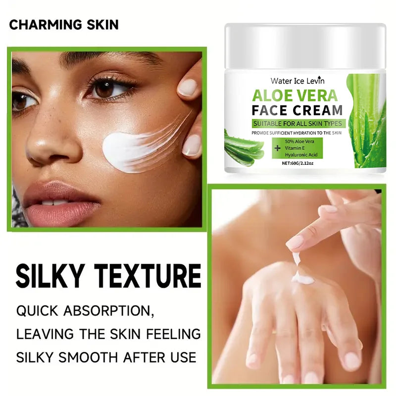Aloe Vera Vitamin E Moisturizer Soothing Face Cream for Dry Skin