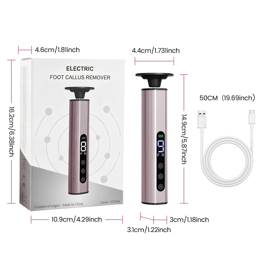 Electric Foot Callus Remover with 9 Speed Settings