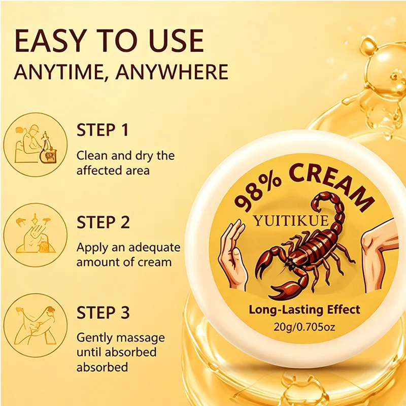 YUITIKUE Scorpion Extract Joint Relief Cream Muscle Recovery Ointment
