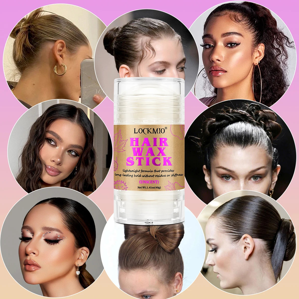 40g Hair Styling Wax Stick Finishing Cream for Flyaways - 14