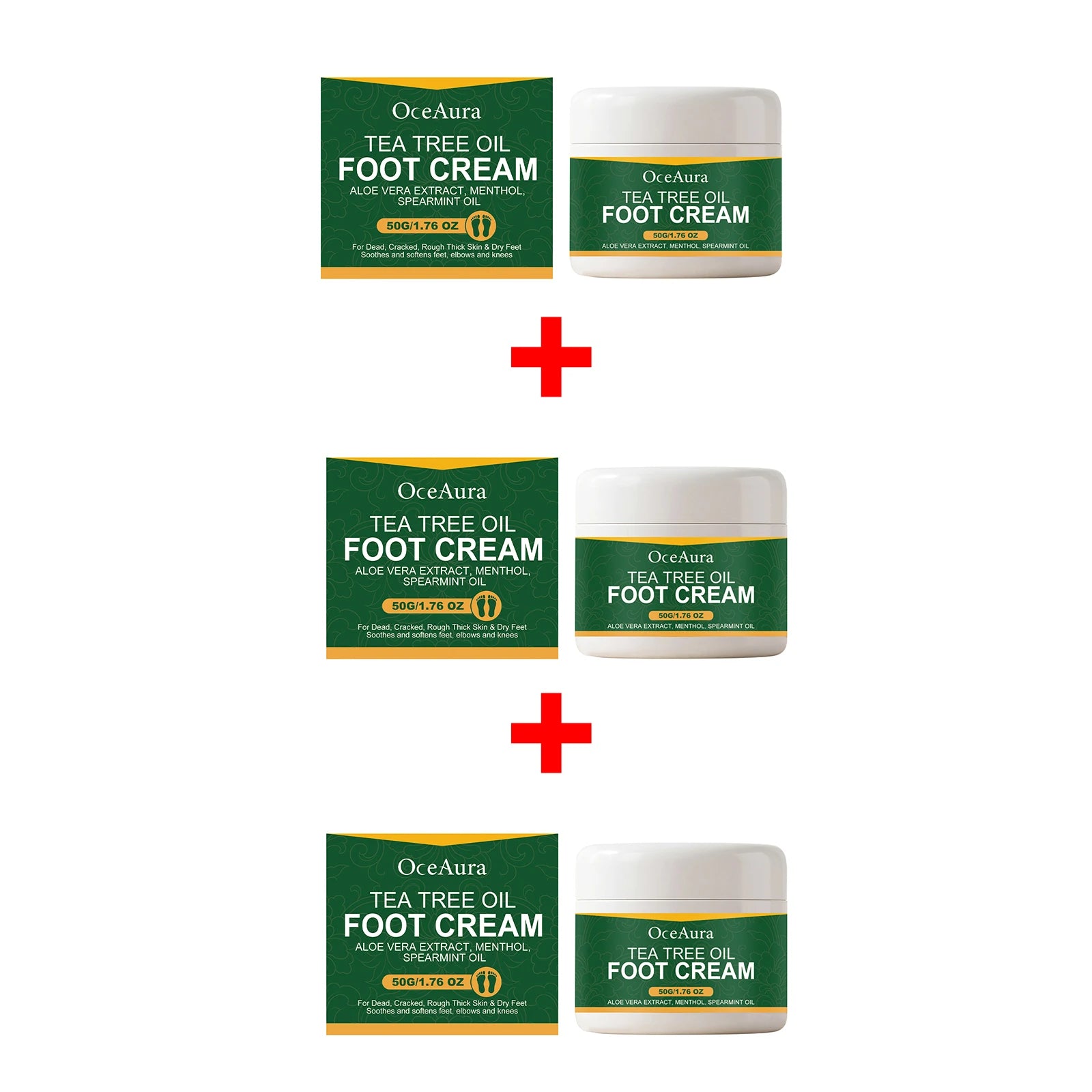 Tea Tree Oil Moisturizing Foot Cream for Cracked Heels - 14