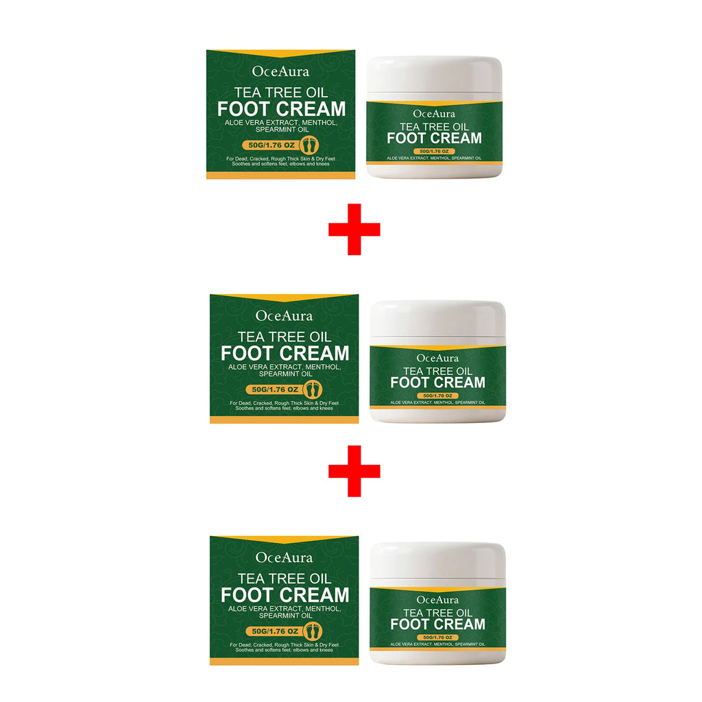 Tea Tree Oil Moisturizing Foot Cream for Cracked Heels