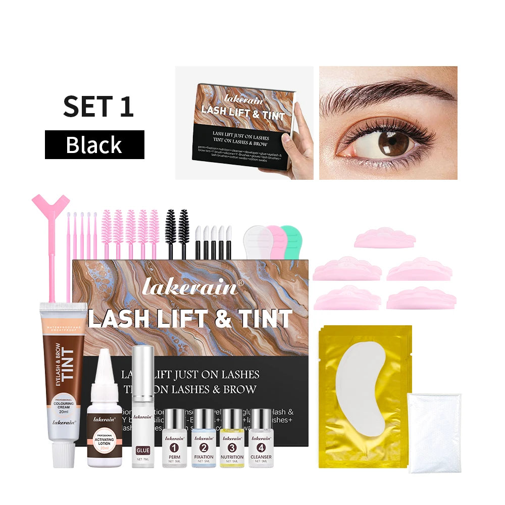 Professional Eyelash Lift and Brow Tinting Home Kit