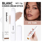 Full Coverage Foundation Cream Stick with Blending Brush