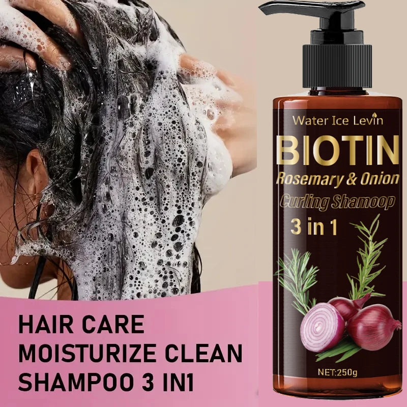 3-in-1 Biotin Rosemary and Onion Extract Hair Shampoo 250g