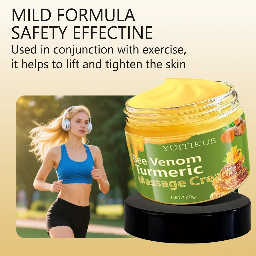 YUITIKUE Bee Venom Turmeric Firming Cream Body Moisturizer 120g