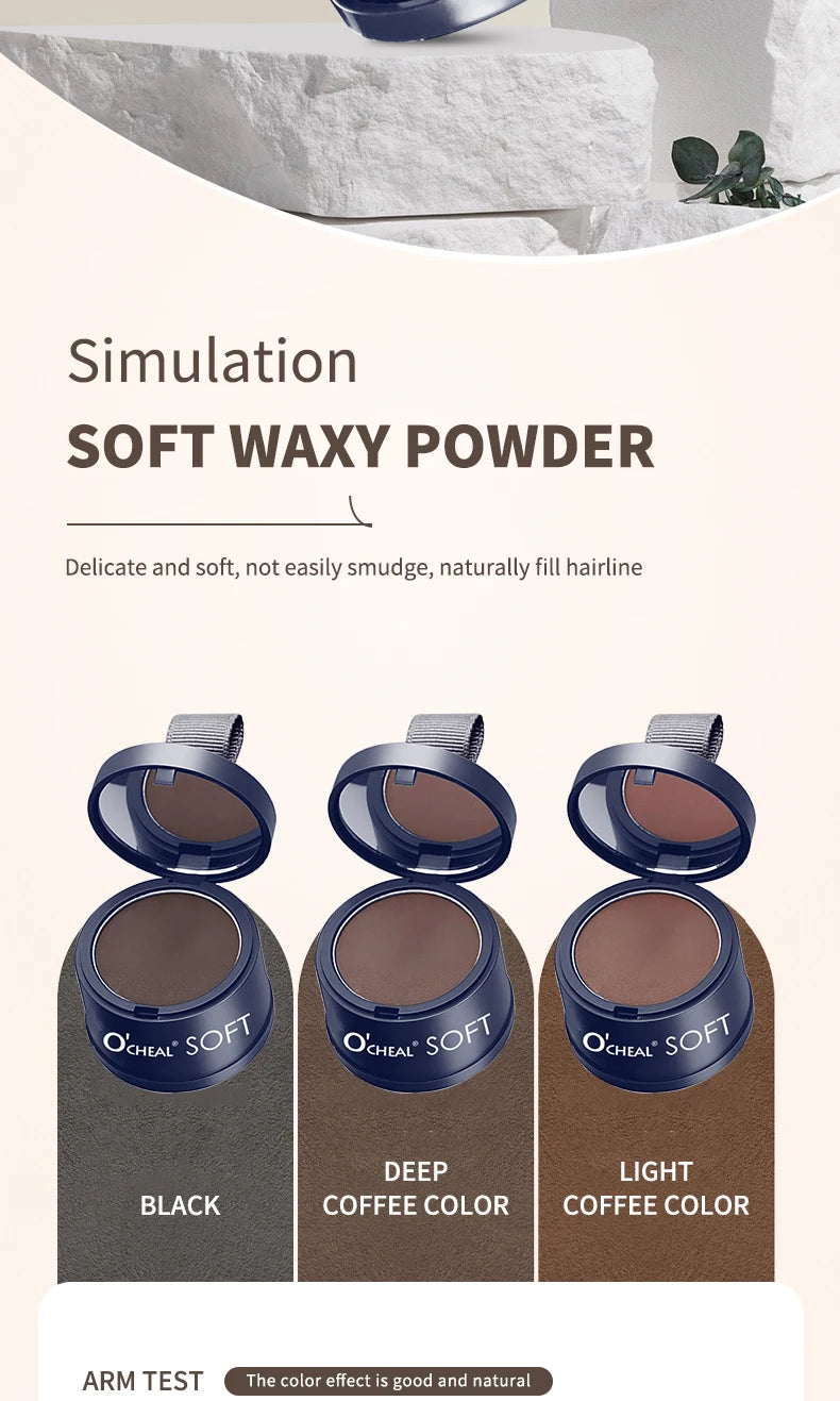 Ocheal Hairline Powder Waterproof Root Cover Up and Brow Stamp
