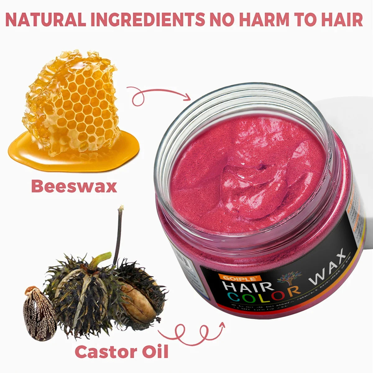 Temporary Hair Color Styling Wax for Hair and Beard 40g