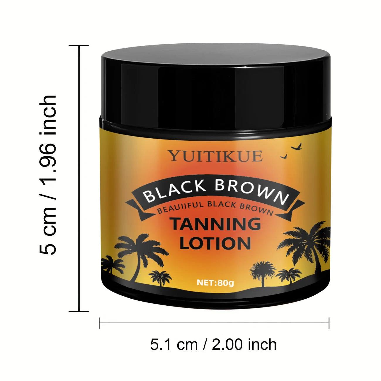 YUITIKUE Sunless Tanning Lotion - Fast Bronzing Moisturizer 80g - 8