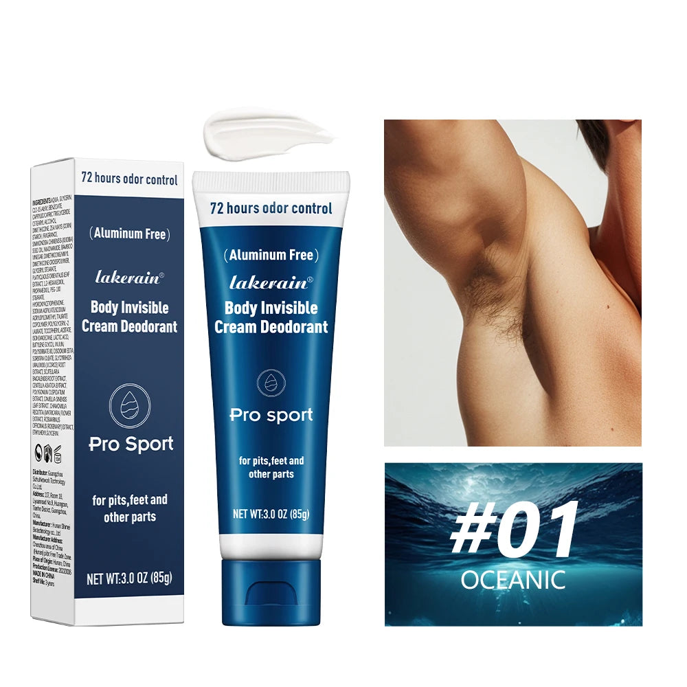 All-Day Invisible Body Deodorant Cream for Odor Control