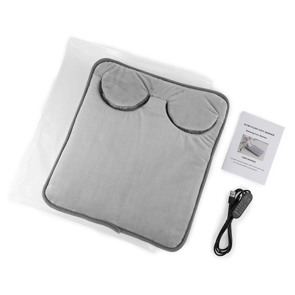 Electric Heating Foot Warmer with Adjustable Timer and Temperature