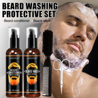 Beard Wash and Conditioner Grooming Kit for Men