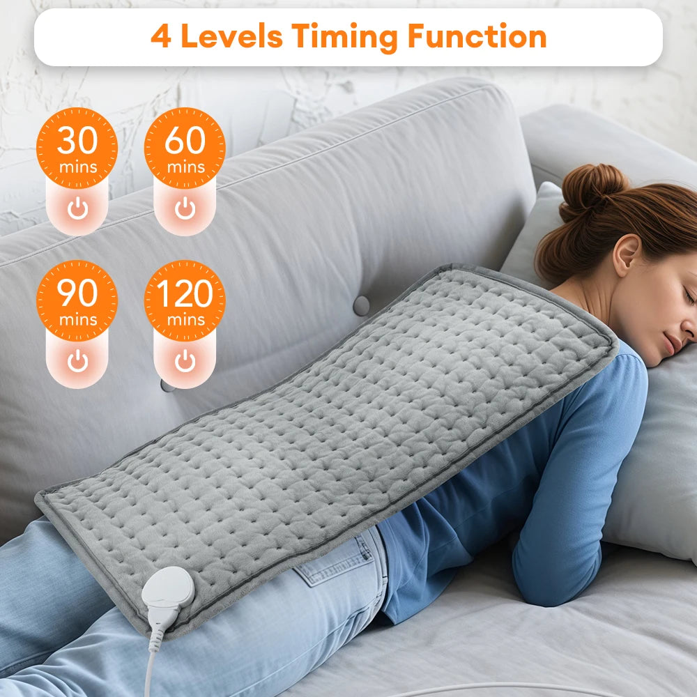 Electric Heating Pad for Back Pain Relief and Muscle Relaxation