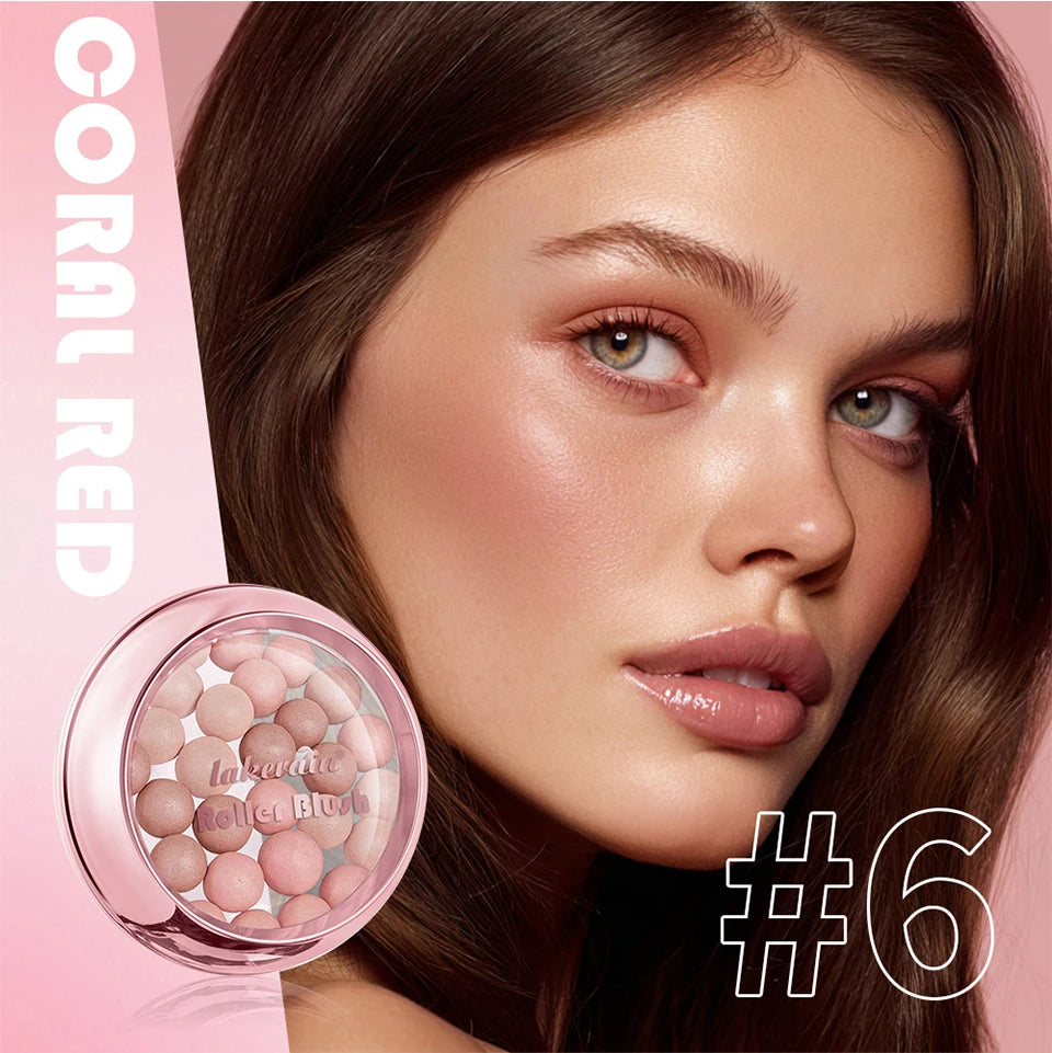 Shimmering Spherical Blush Powder Beads - 9