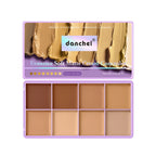 8-Shade Waterproof Cream Concealer Palette for Full Coverage
