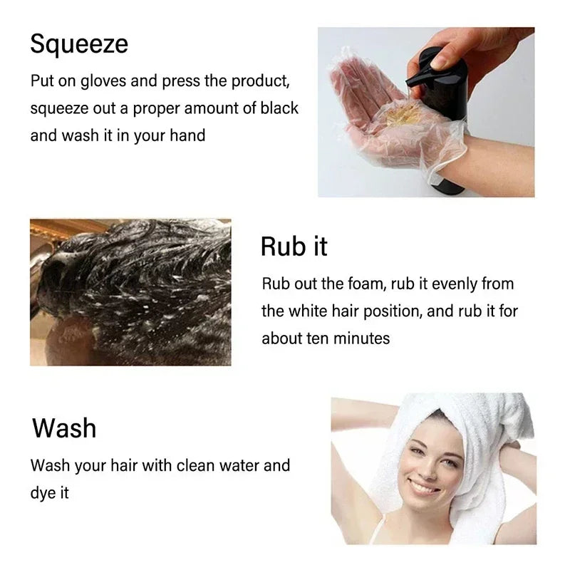 3 In 1 Herbal Hair Dye Shampoo 500ml - 11