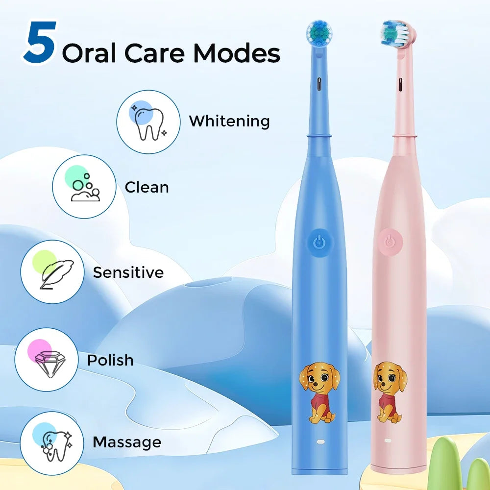 Rechargeable Sonic Electric Toothbrush for Kids