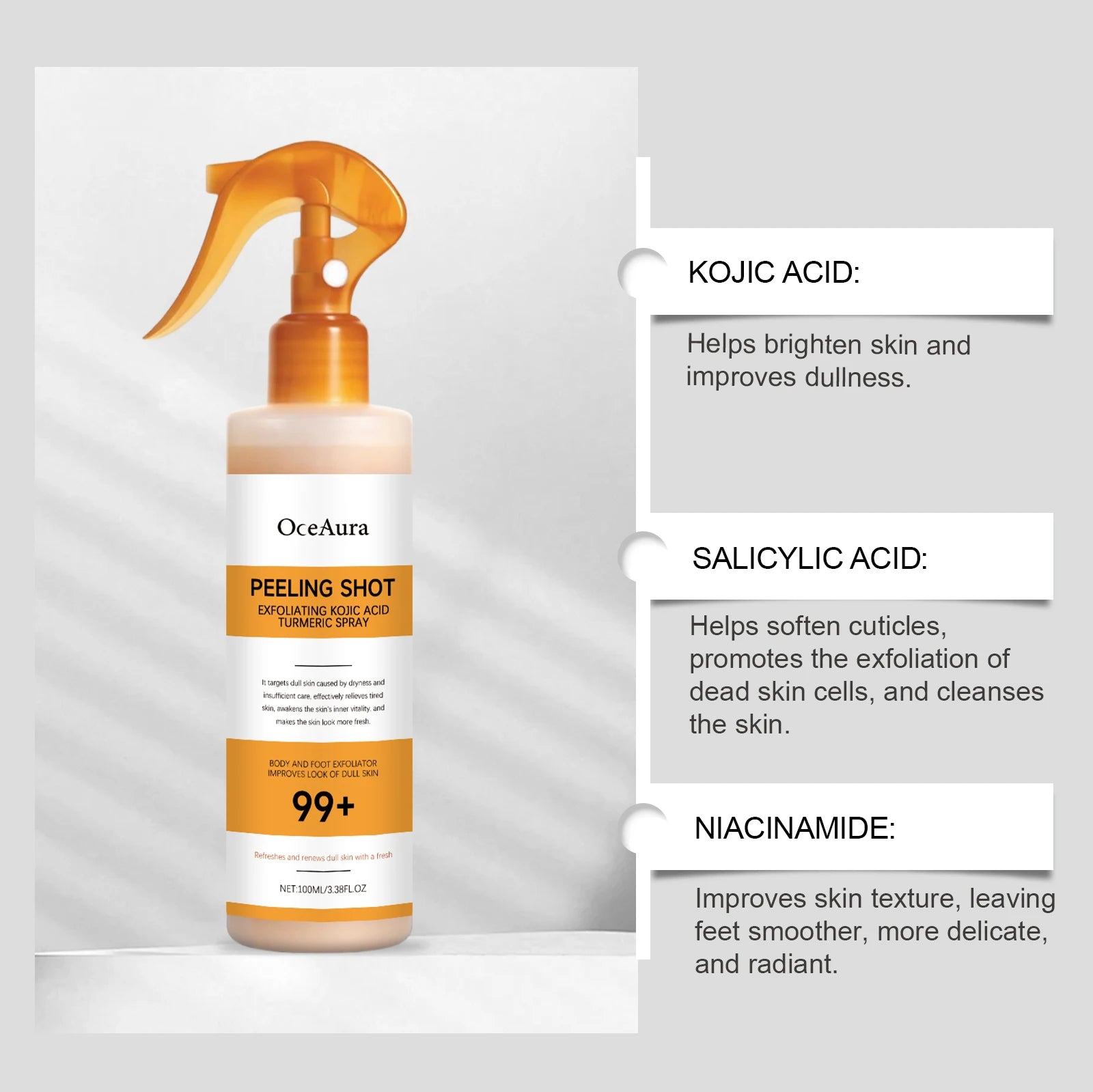 Exfoliating Brightening Spray for Body and Feet - 4