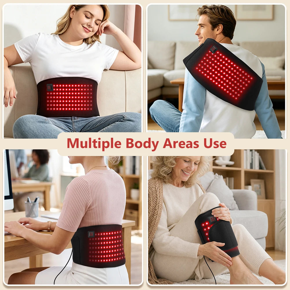 Red Light Therapy Heating Belt for Pain Relief
