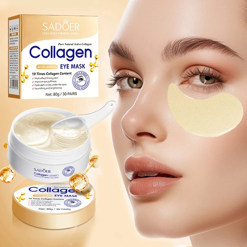 Sadoer Collagen Eye Mask Deep Moisturizing Anti Aging Eye Treatment