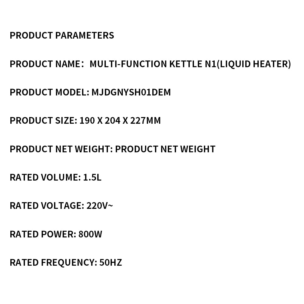 Mijia Multifunctional Electric Health Pot 1.5L Tea Kettle N1 - 21