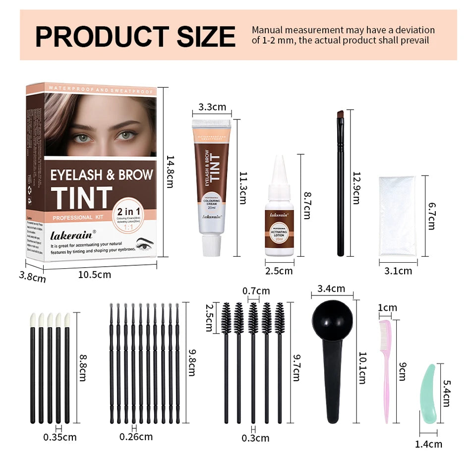 Professional Eyelash and Eyebrow Tinting Kit - 17