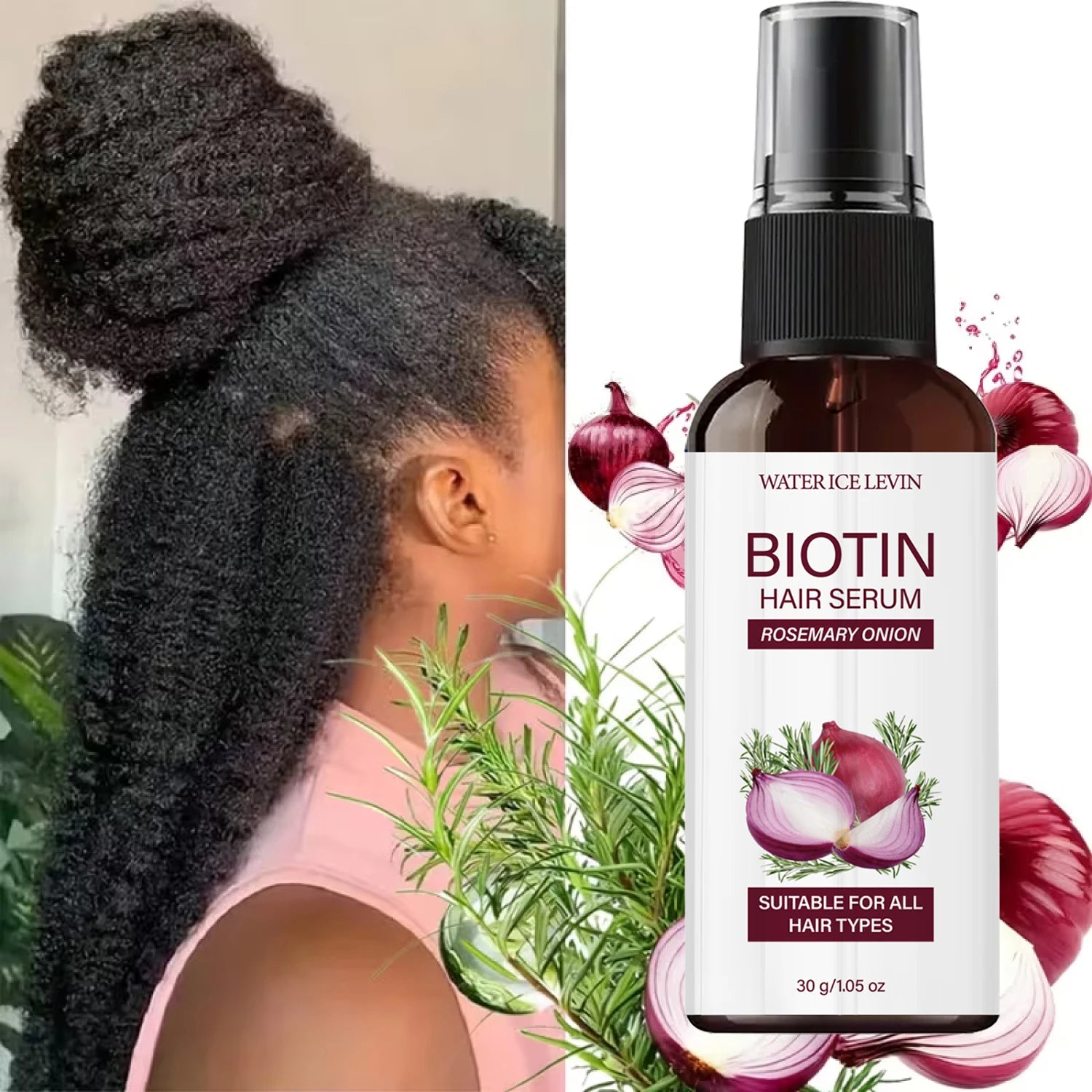 Biotin Rosemary Onion Hair Growth Serum 30g - 1