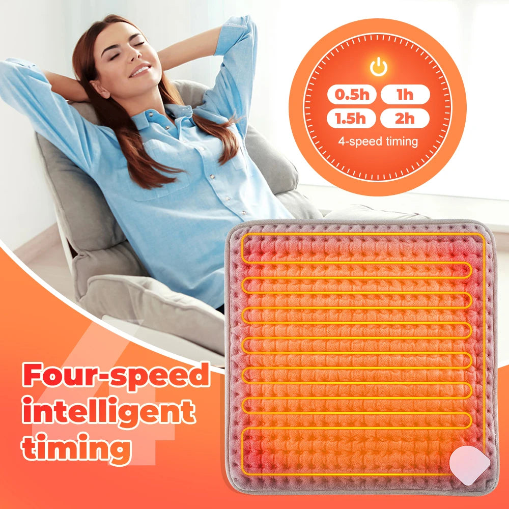 Electric Heated Foot Warmer with Adjustable Temperature and Timer