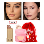 Matte Foundation Stick and Setting Powder Makeup Set