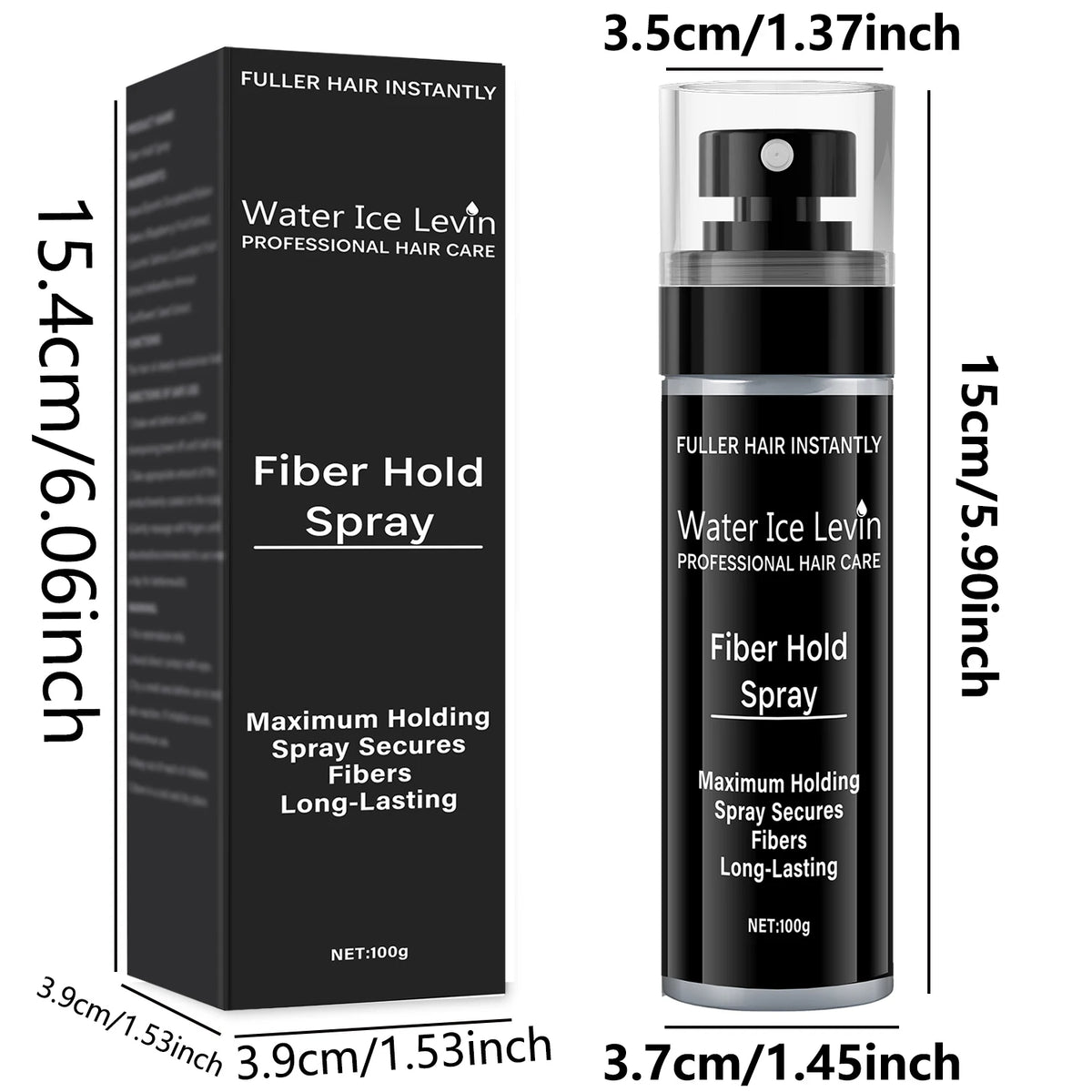Hair Fiber Spray 100ml Natural Volumizing Texture and Holding Mist