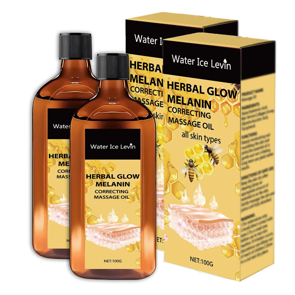 Herbal Glow Melanin Correcting Massage Oil Brightening Body Treatment