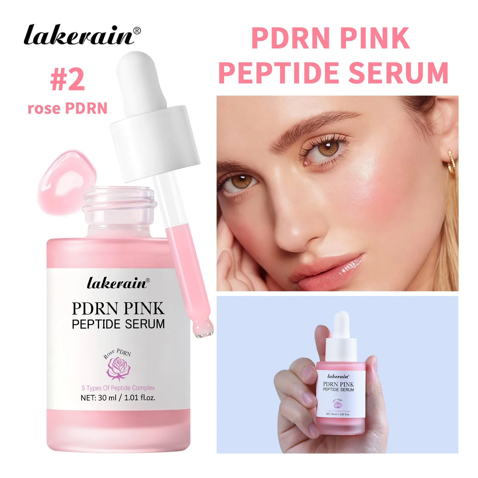 Salmon PDRN Pink Peptide Facial Serum for Radiant Glass Skin - 19