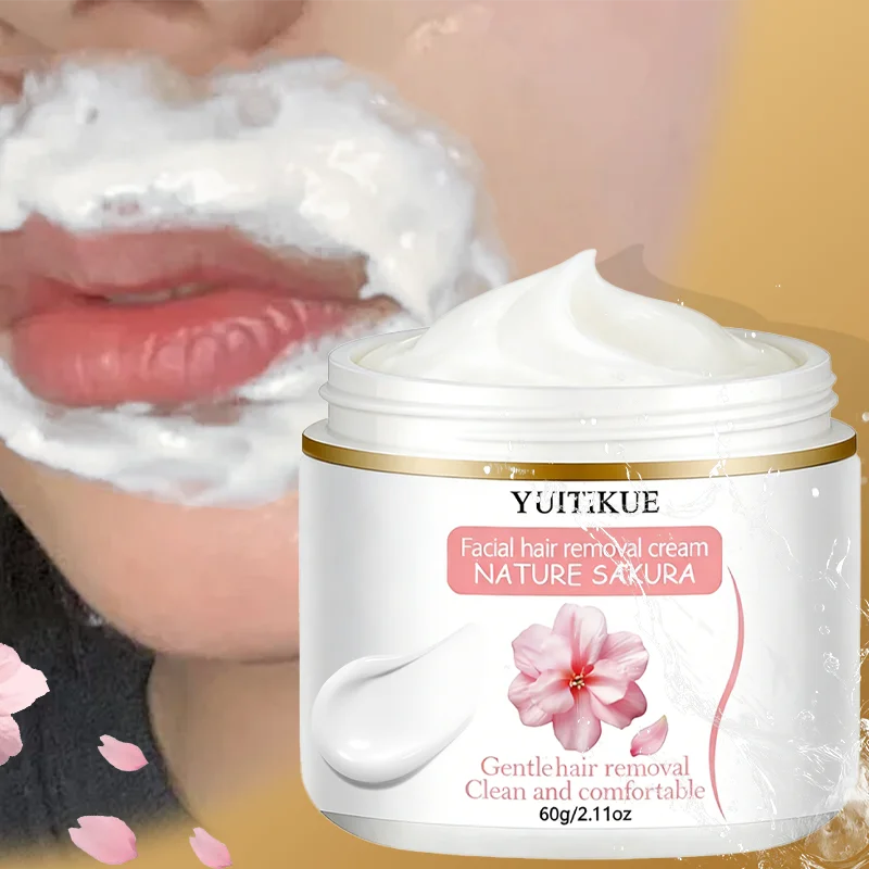 Yuitikue Sakura Facial Hair Removal Cream Gentle Face Hair Remover 60g