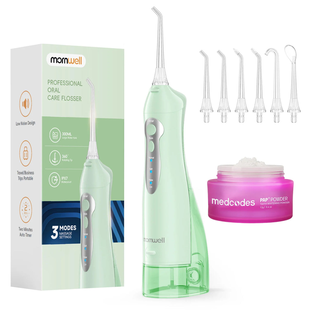 Cordless Portable Water Flosser for Teeth and Gum Health