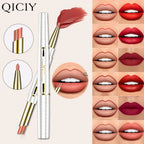 QICIY Dual Ended Lipstick and Lip Liner Long Lasting Waterproof Makeup