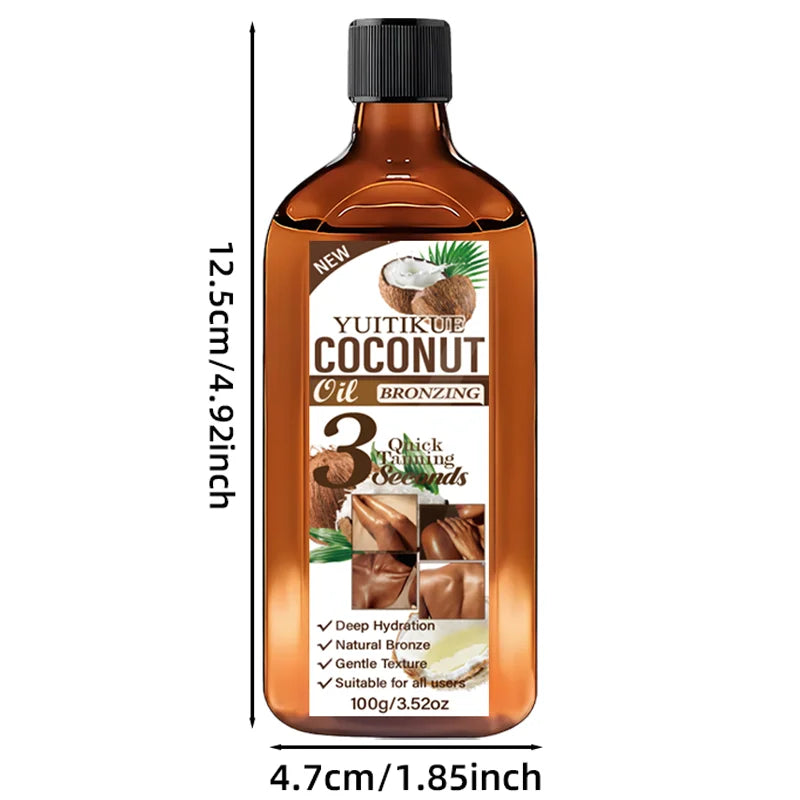 Coconut Bronzing Tanning Oil for Face and Body 100g - 14