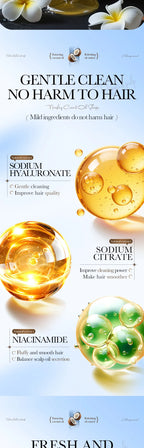 SADOER Nourishing Coconut Oil Shampoo Portable Travel Size Hair Cleanser