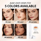 Dual-Ended Waterproof Foundation Stick with Built-in Brush
