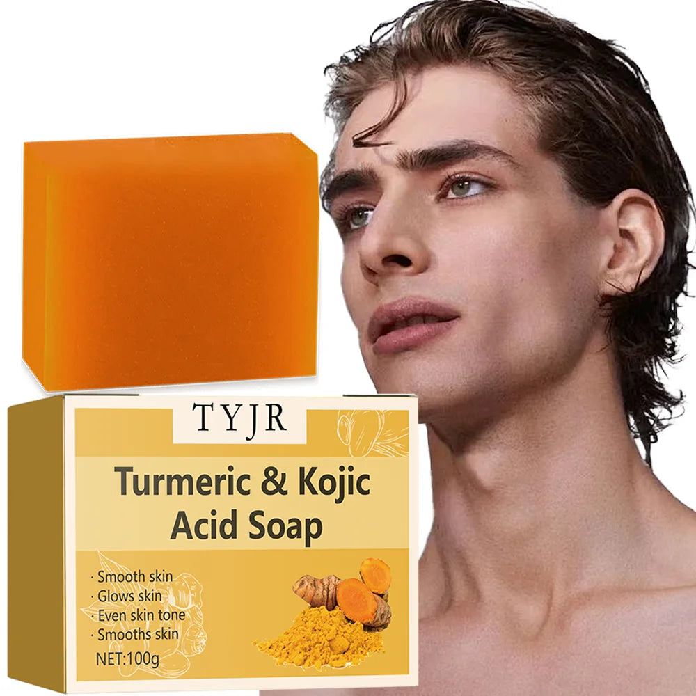 Turmeric Kojic Acid Soap Brightening Face and Body Cleansing Bar