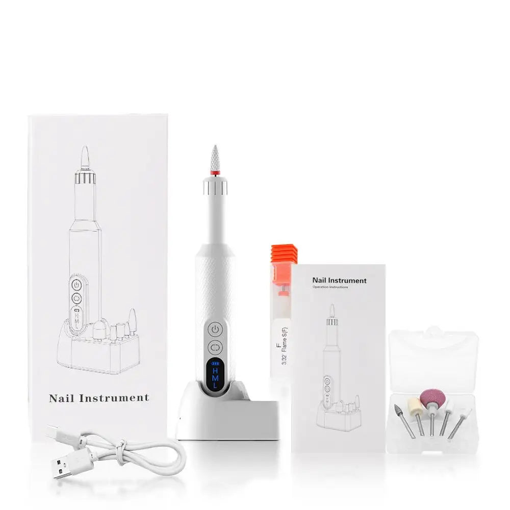 Cordless Electric Nail Drill Set for Manicure and Pedicure - 19