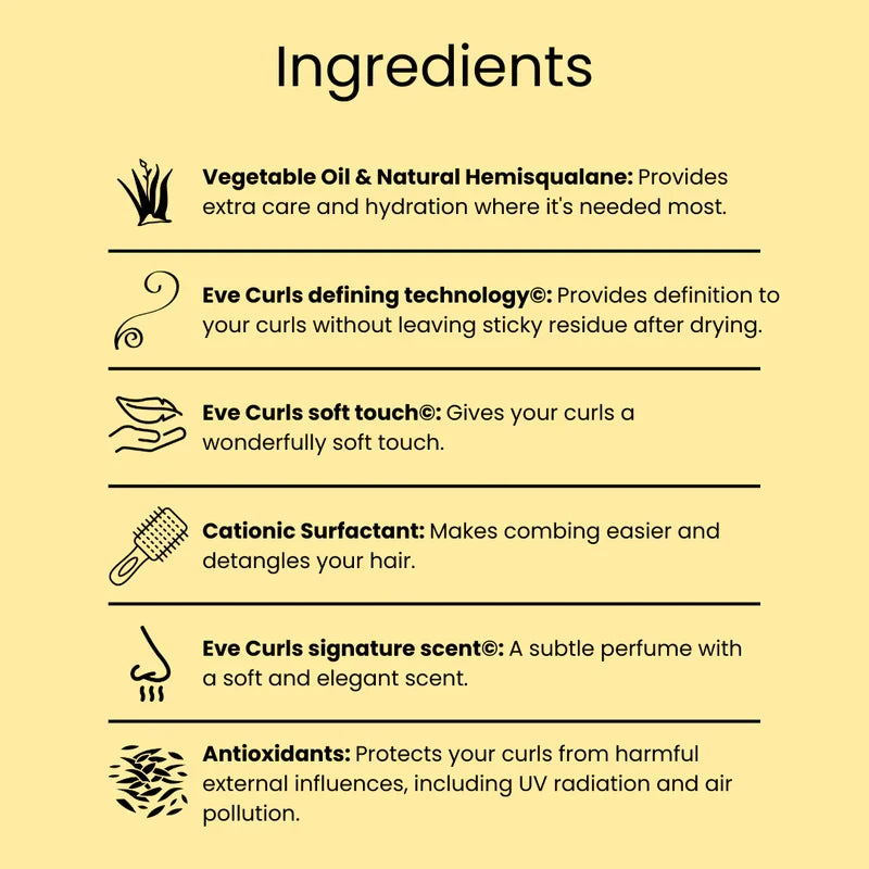 Curl Defining Cream 150g with Rice Essence and Ceramide