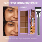8-Shade Cream Concealer Palette for Face Contouring and Highlighting